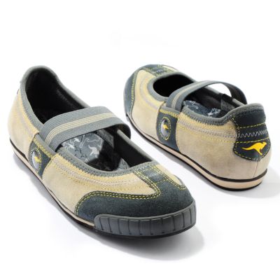 KangaROOS Gore Elastic Strap Suede Mary Jane Shoes. CASTLEROCK / PUTTY, 9.5