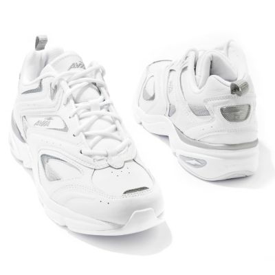 S50898 - Avia A330 Lace Up Leather & Mesh Walking Shoes