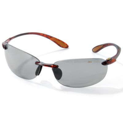 S50933 - Bolle Men's "Kickback" Polarized Polycarbonate Rimless Sunglasses