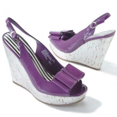 oh...DEER! "Valley" Bow Detail Wedge Platform Sandals