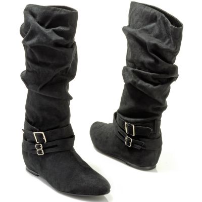 S51089 - Michael Antonio "McKayla" Buckle Detail Pleat Boots