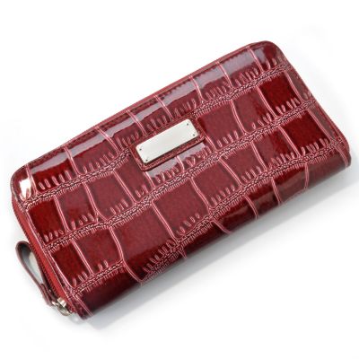 S51121 - Sag Harbor Glazed Croco Embossed Clutch