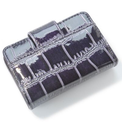 S51123 - Sag Harbor Flap Closure Glazed Croco Embossed Photo Case