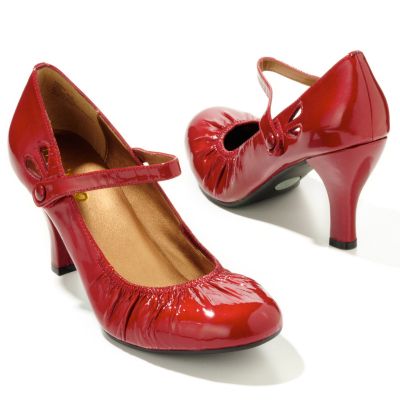 S51259 - Me Too "Fire" Patent Leather Mary Jane Heel Shoes