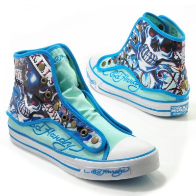 S51491 - Ed Hardy&reg; Women's "Newcastle" Convertible High-top Canvas Shoes