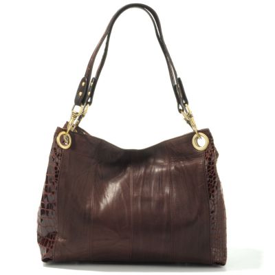 S51529 - Madi Claire "Barcelona" Crinkle Embossed Leather Organizer Tote