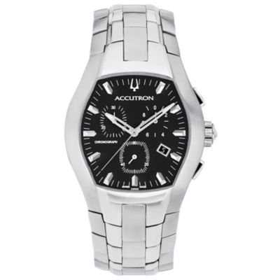 Accutron Men's Swiss Quartz Chronograph Stainless Steel Watch