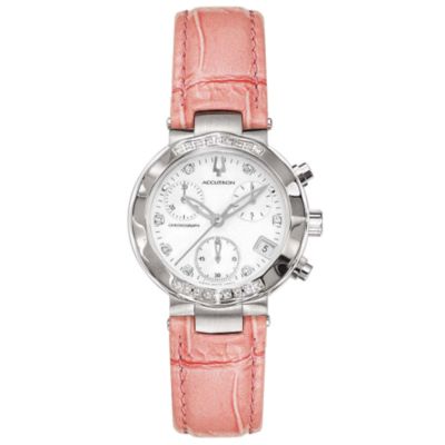 Accutron Women's Diamond Swiss Quartz Chronograph Watch
