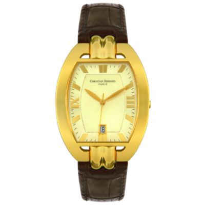 Christian Bernard Women's Daylight Series Swiss Quartz Leather Strap Watch