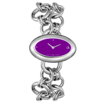 Calvin Klein Women's Smooth Series Double Link Chain Stainless Steel Watch