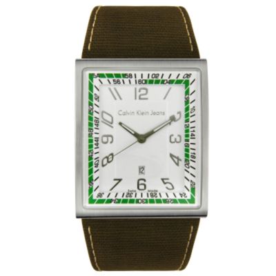 Calvin Klein Men's Boundary Series Swiss Quartz Fabric Strap Watch