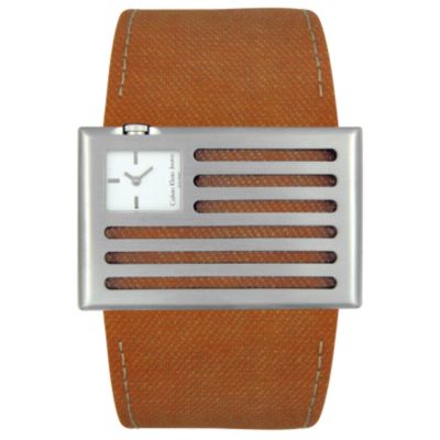 Calvin Klein Women's Banner Series Swiss Quartz Fabric Strap Watch