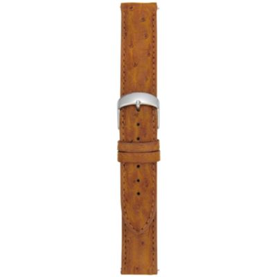20MM Matte Cognac Ostrich Watch Strap
