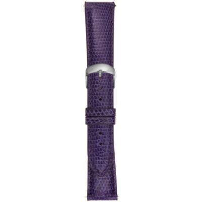 20MM Shiny Indigo Lizard Watch Strap