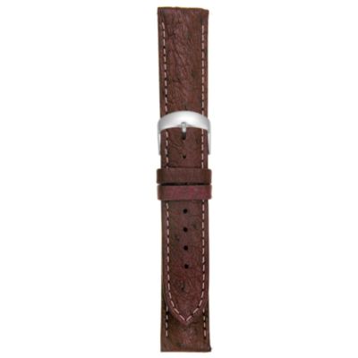 U100789 - 20MM Matte Bordeaux Ostrich Watch Strap