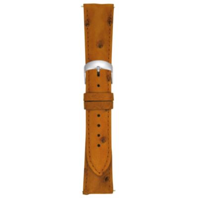 20MM Matte Cognac Ostrich Watch Strap