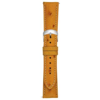U100802 - 20MM Matte Buttercup Ostrich Watch Strap