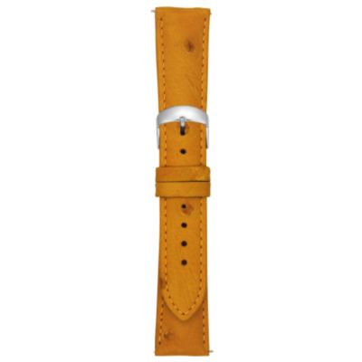 U100803 - 20MM Matte Buttercup Ostrich Watch Strap