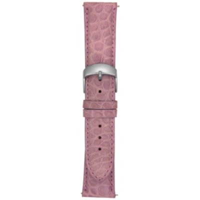 21MM Matte Mauve Round Grain Alligator Watch Strap