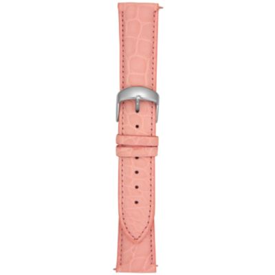 21MM Matte Pink Round Grain Alligator Watch Strap