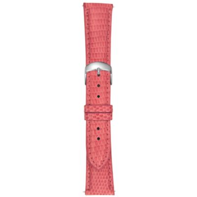 21MM Shiny Rose Pink Java Lizard Watch Strap