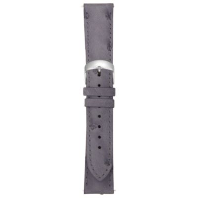 U100861 - 21MM Matte Agate Ostrich Watch Strap