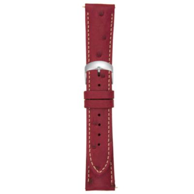 21MM Matte Bouganvillea Ostrich Watch Strap