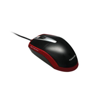 Toshiba Black/Red USB Laser Tilt-Wheel Mouse
