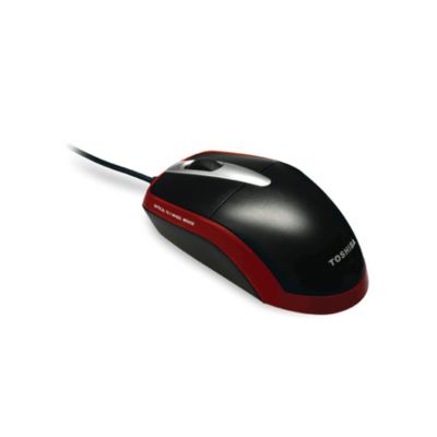 U101009 - Toshiba Black/Red USB Optical Tilt-Wheel Mouse