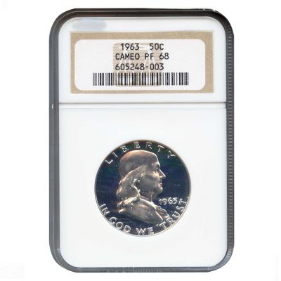 1963 Franklin Half Dollar PF68 Cameo