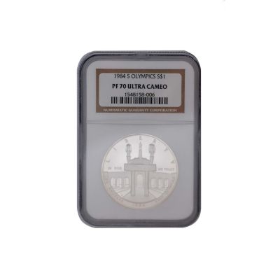U101151 - 1984-S Olympics Commemorative Dollar PF70 UC NGC