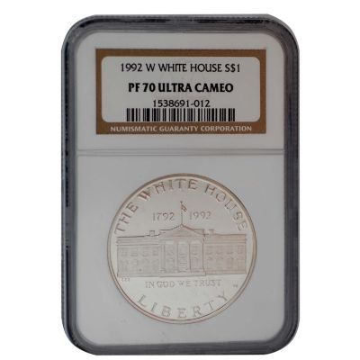 U101153 - 1992-W White House Commemorative Dollar PF70 UC NGC
