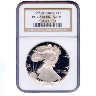 1995-W Silver Eagle Proof PF69 Ultra Cameo NGC