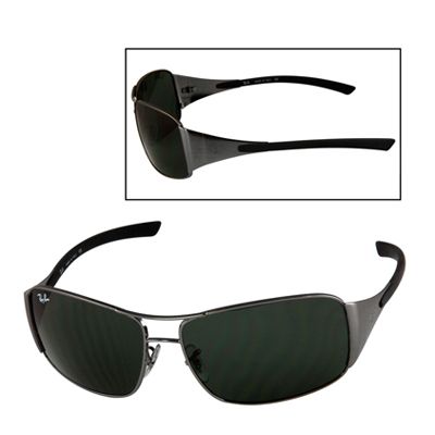 Ray-Ban RB3320 Gunmetal Frame & Grey Lenses Oversize Sunglasses