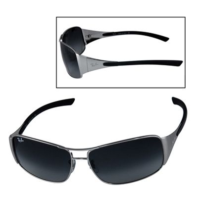 Ray-Ban RB3320 Silver-tone Frame & Grey Gradient Lenses Oversize Sunglasses