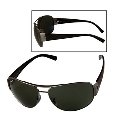Ray-Ban RB3358 Gunmetal Frame & Grey Polarized Lenses Oversize Sunglasses
