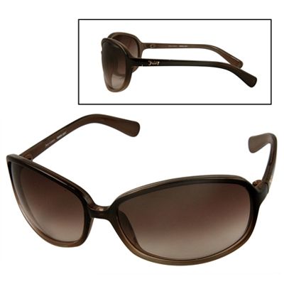 U101591 - Juicy Couture Women's Debbie Brown Fade Plastic Frame & Brown Gradient Lenses Sunglasses