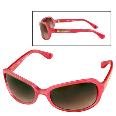 U101605 - Juicy Couture Women's Malibu Pink Plastic Frame & Brown Lenses Sunglasses