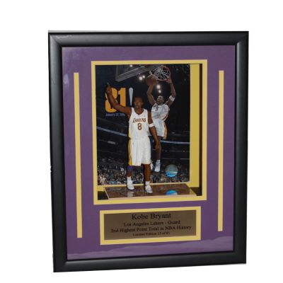 Kobe Bryant Limited Edition Commemorative McFarlane Figurine & Photo Shadowbox