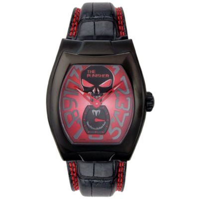 TechnoMarine Men's The Punisher Stainless Steel Alligator Strap Watch