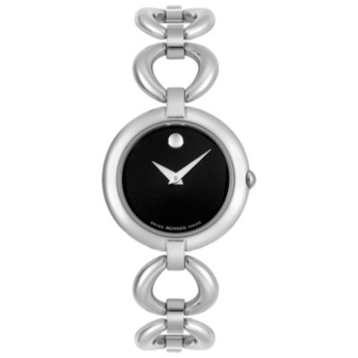 Movado Women's Aperta Stainless Steel Circle Link Bracelet Watch