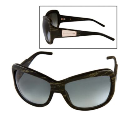 U102769 - Marc Jacobs Women's 119 Black Glitter & Gray Gradient Oversized Sunglasses