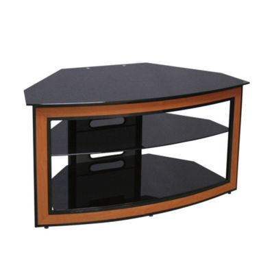 Bell'O 44" Wood Trim Corner-Fit Audio Video System TV Stand