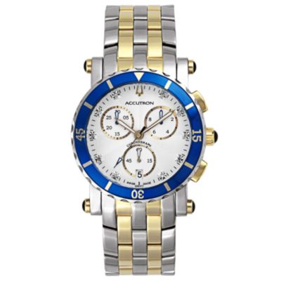 Bulova Men's Courchevel Swiss Quartz Chronograph Stainless Steel Watch