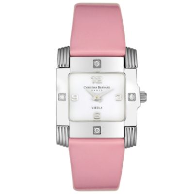 Christian Bernard Women's Virtua Lilac Patent Leather Strap Watch