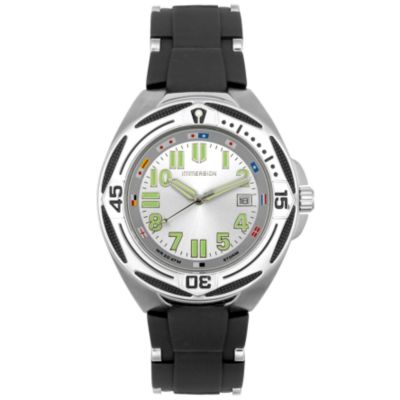 Immersion Men's Storm 20 ATM Stainless Steel Rubber Strap Watch