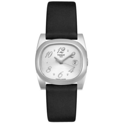 Tissot Women's T-Moments Black Fabric Strap Watch