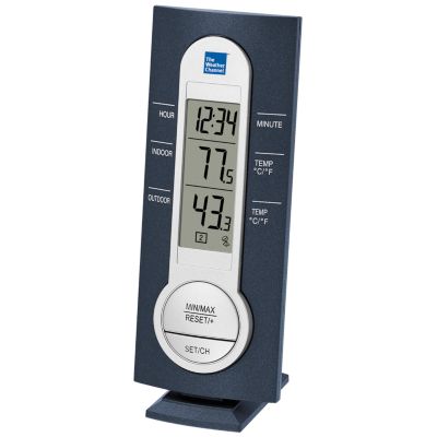 The Weather Channel® Gray Wireless Thermometer