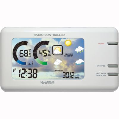 U104897 - La Crosse Technology White Finish Forecast Station