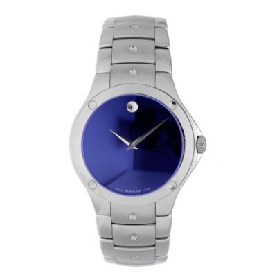 U104970 - Movado Men's S.E. Blue Dial Stainless Steel Bracelet Watch